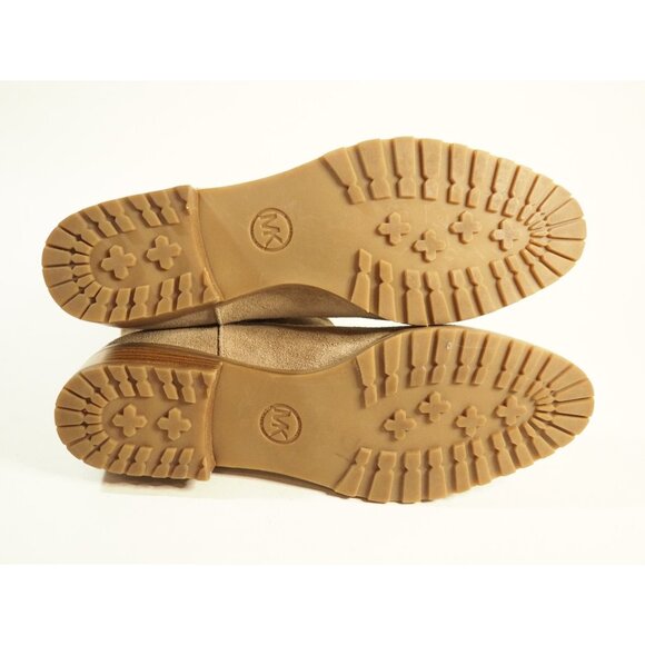 Michael Kors Tan Leather Suede Round Toe Tan Snakeskin Zipper Ankle Boot, Sz 7.5 - Picture 6 of 9